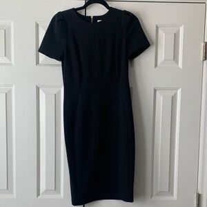 Calvin Klein black midi dress